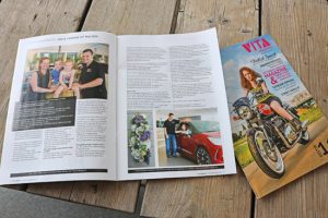 Autobedrijf Bart Ebben en Natuurlijk Carmen in Vita Magazine editie 11-2016